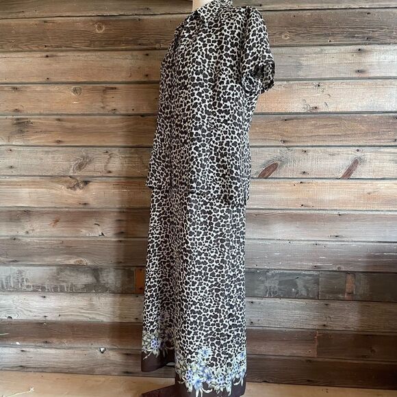 Emma James Matching Button Down Top and Maxi Dress Size M EUC - Picture 6 of 14